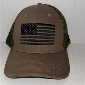 Patriotic  Green Cap with Mesh Back